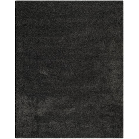 Safavieh Milan Shag Power Loomed Rectangle Rug- Dark Grey- 6 x 9 ft. SG180-8484-6